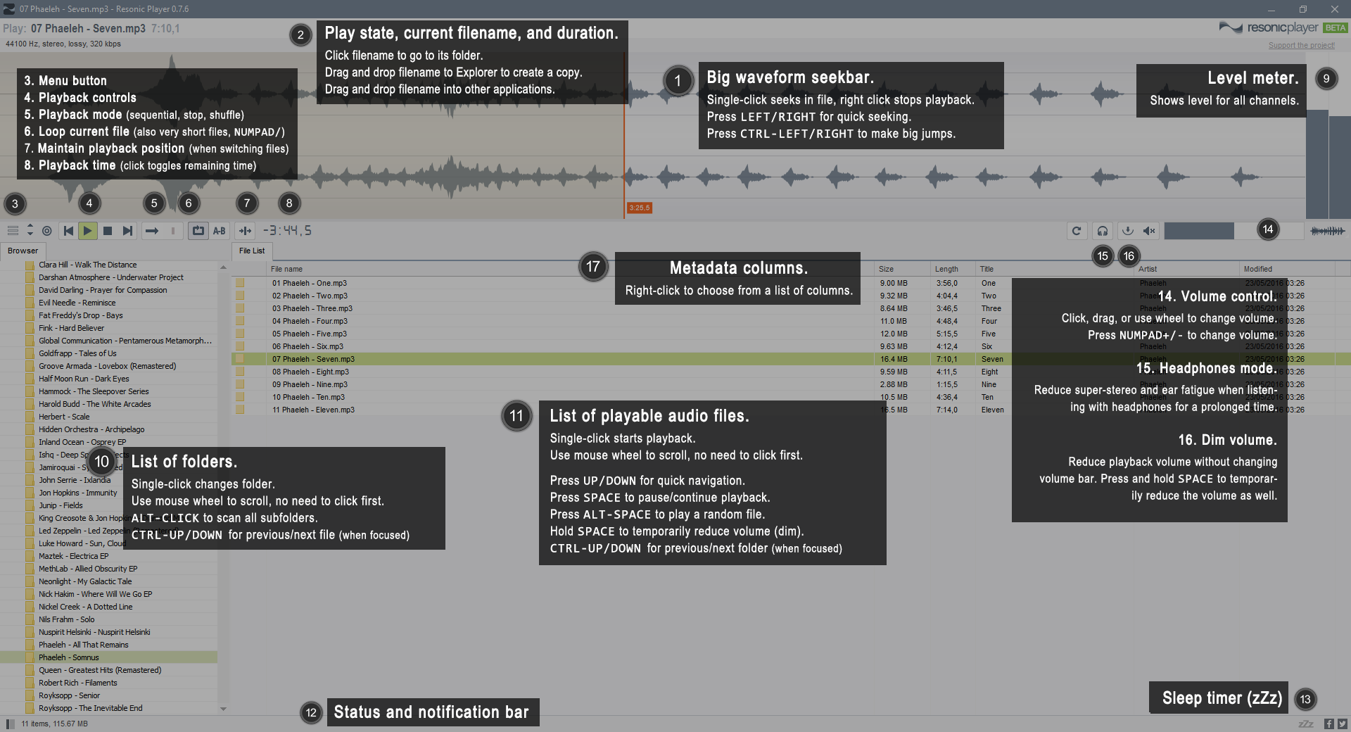 Waveform media player for mac